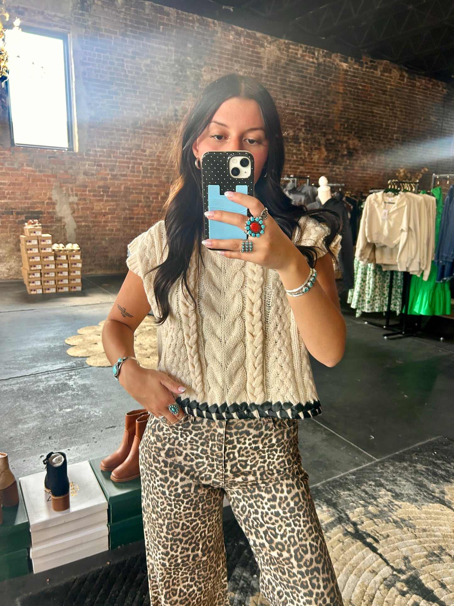 Cable Knit Sweater Vest