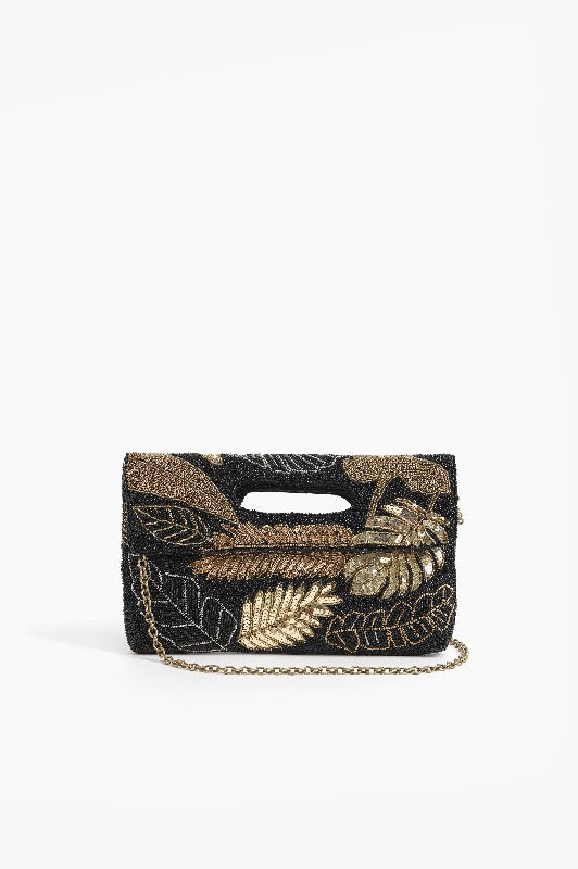 Metallic Floral Clutch or Clutch