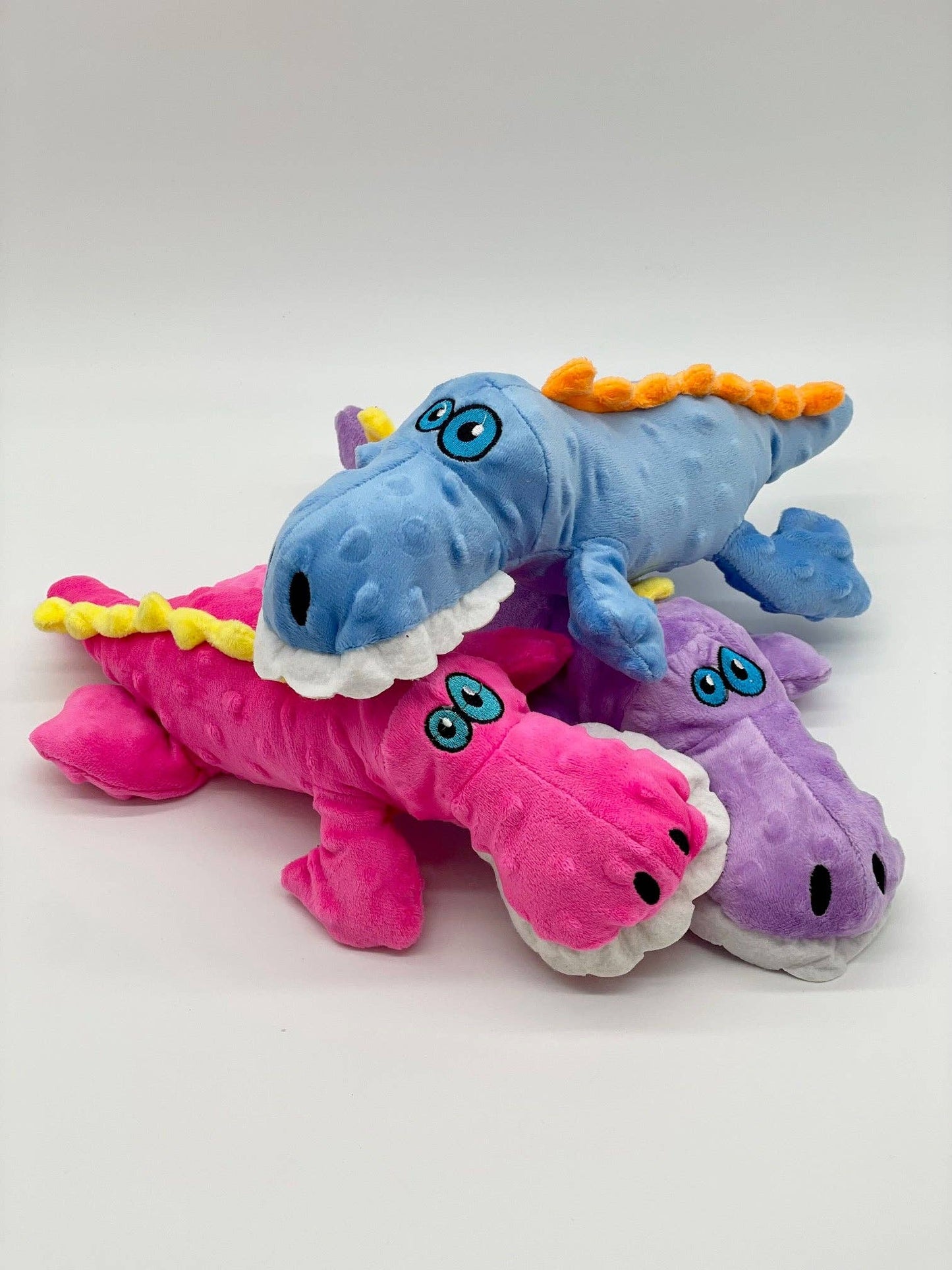 Toys N Treats Box - Croco the Crocodile Plush Pet Toy for Dogs: Purple