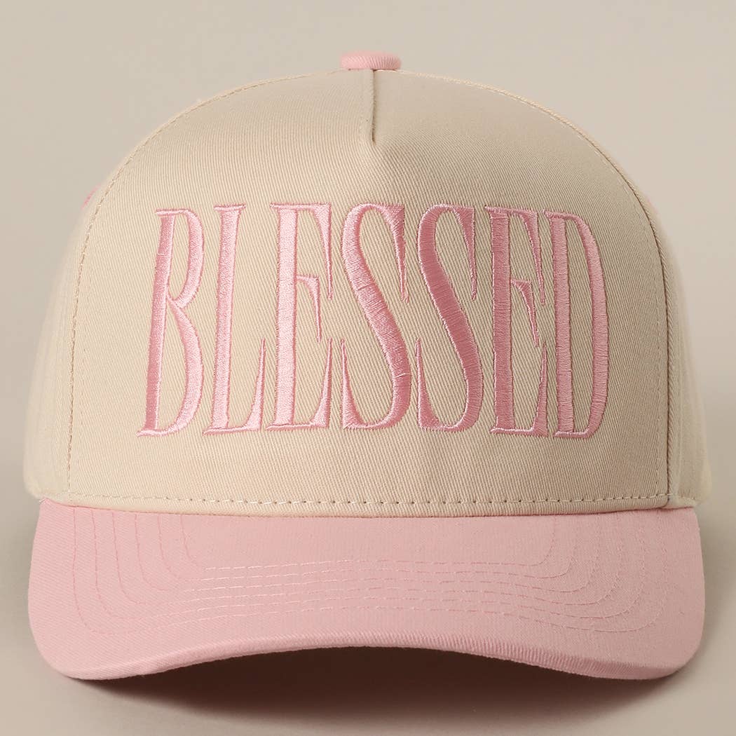 Light Pink Blessed Trucker Hat