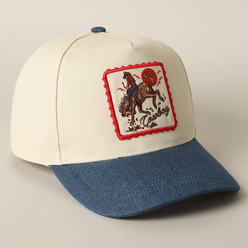 Denim Cowboy Trucker Hat