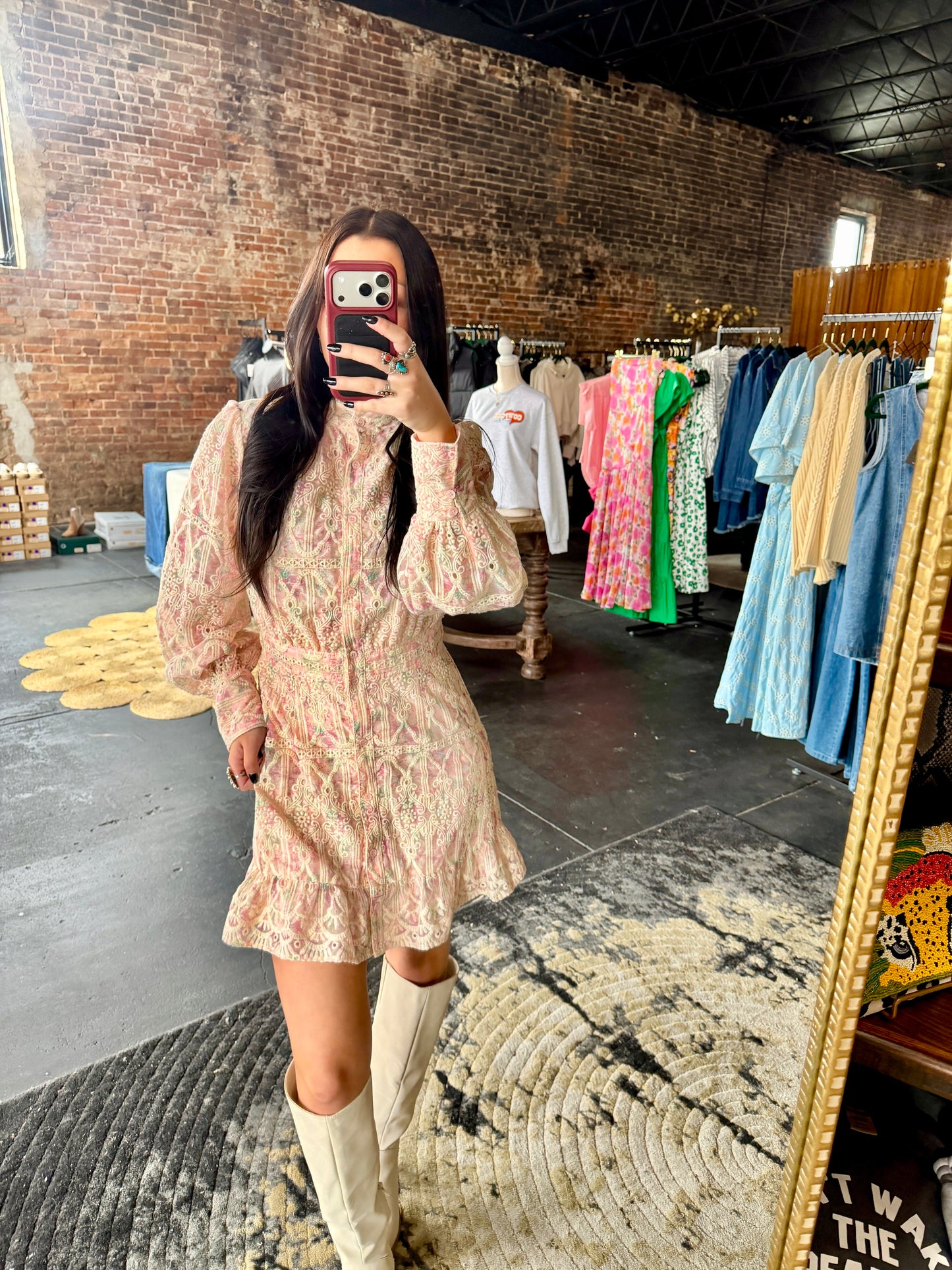 Floral Ruffle Hem Dress