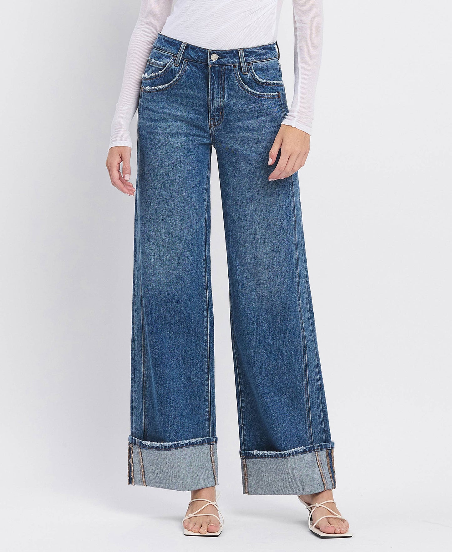 High Rise Baggy Wide Leg Jeans