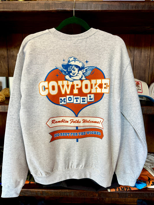 Cowpoke Motel Crewneck Sweatshirt