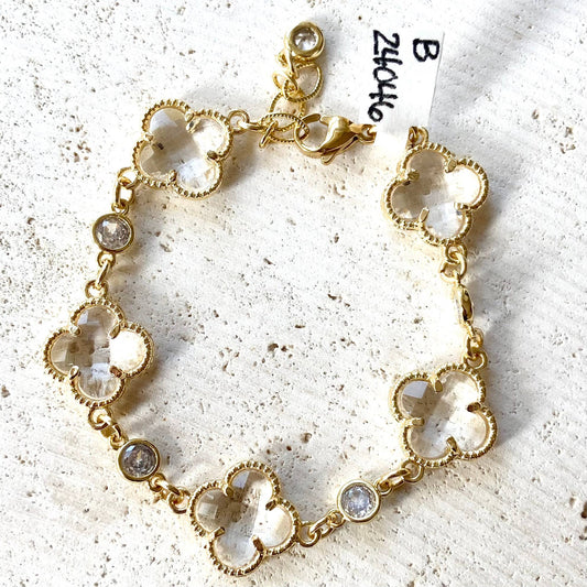 Clover Crystal Bracelet