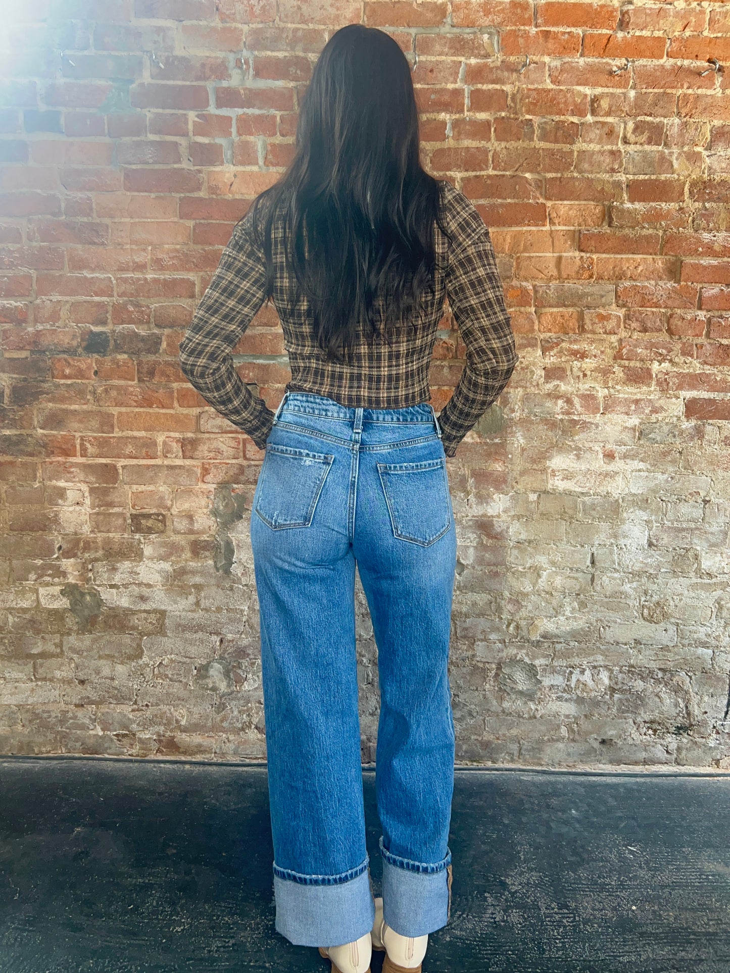 High Rise Baggy Wide Leg Jeans