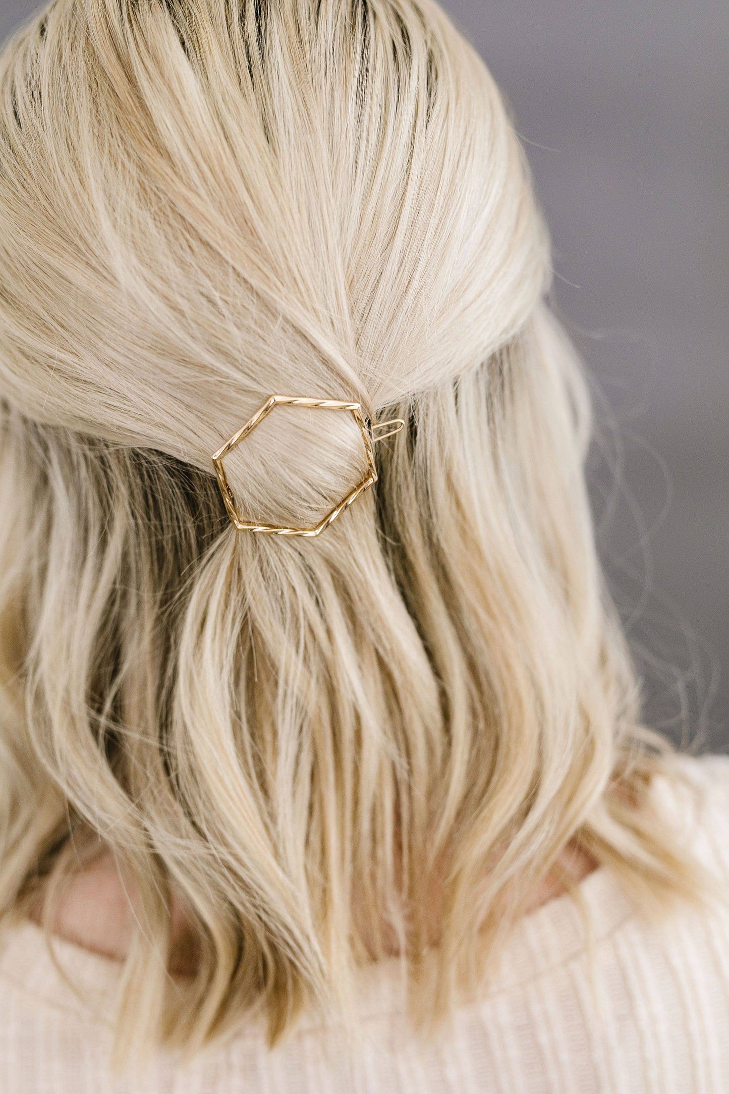 Shop ANDi - Gold Hexagon Clip