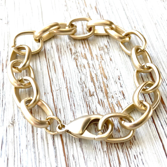 Gold Chunky Chain Bracelet
