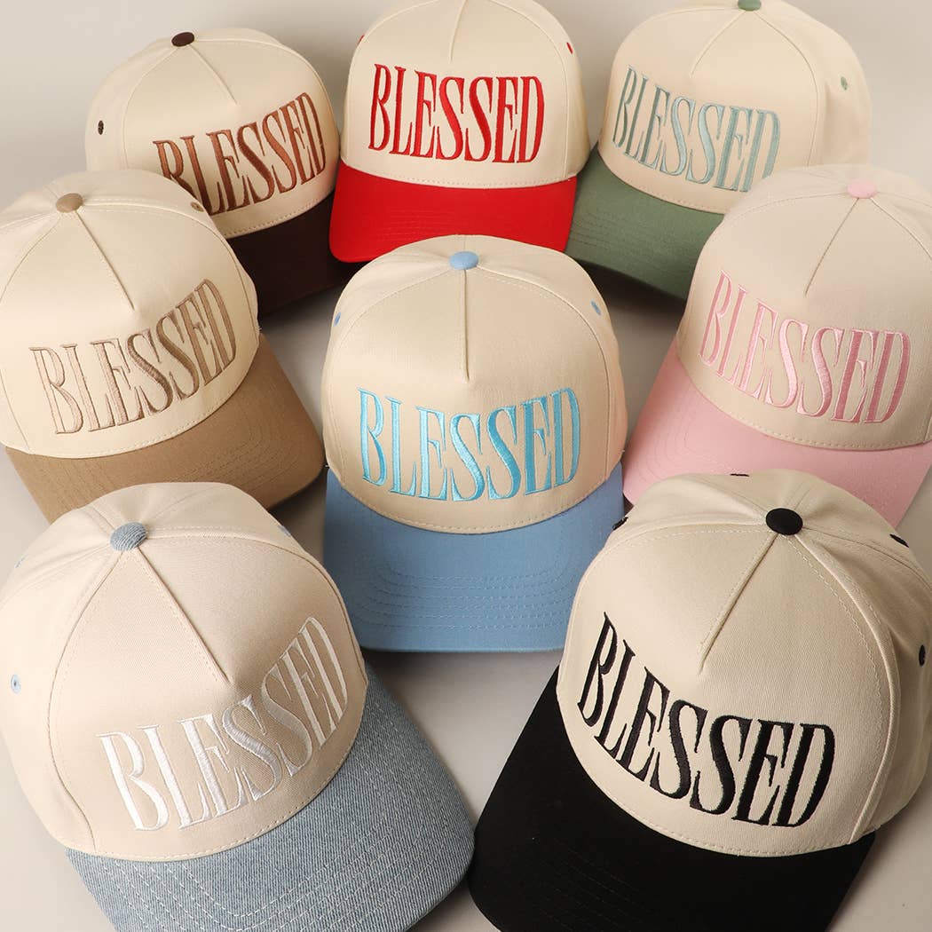 Light Pink Blessed Trucker Hat