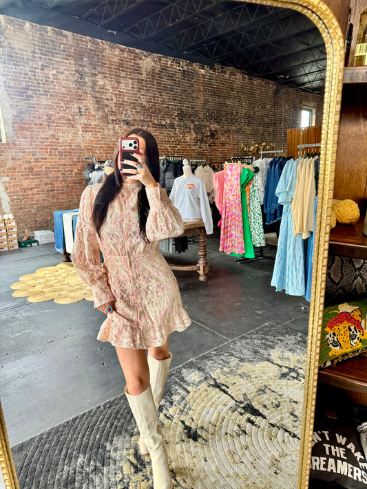 Floral Ruffle Hem Dress