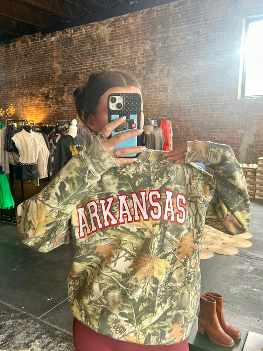 Arkansas Camo Sweatshirt