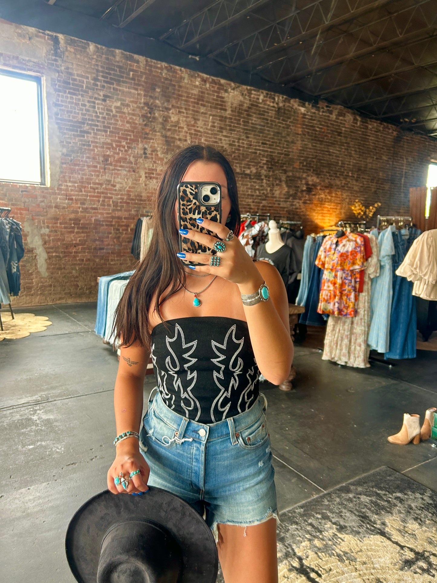 Boot Stitch Crop Top