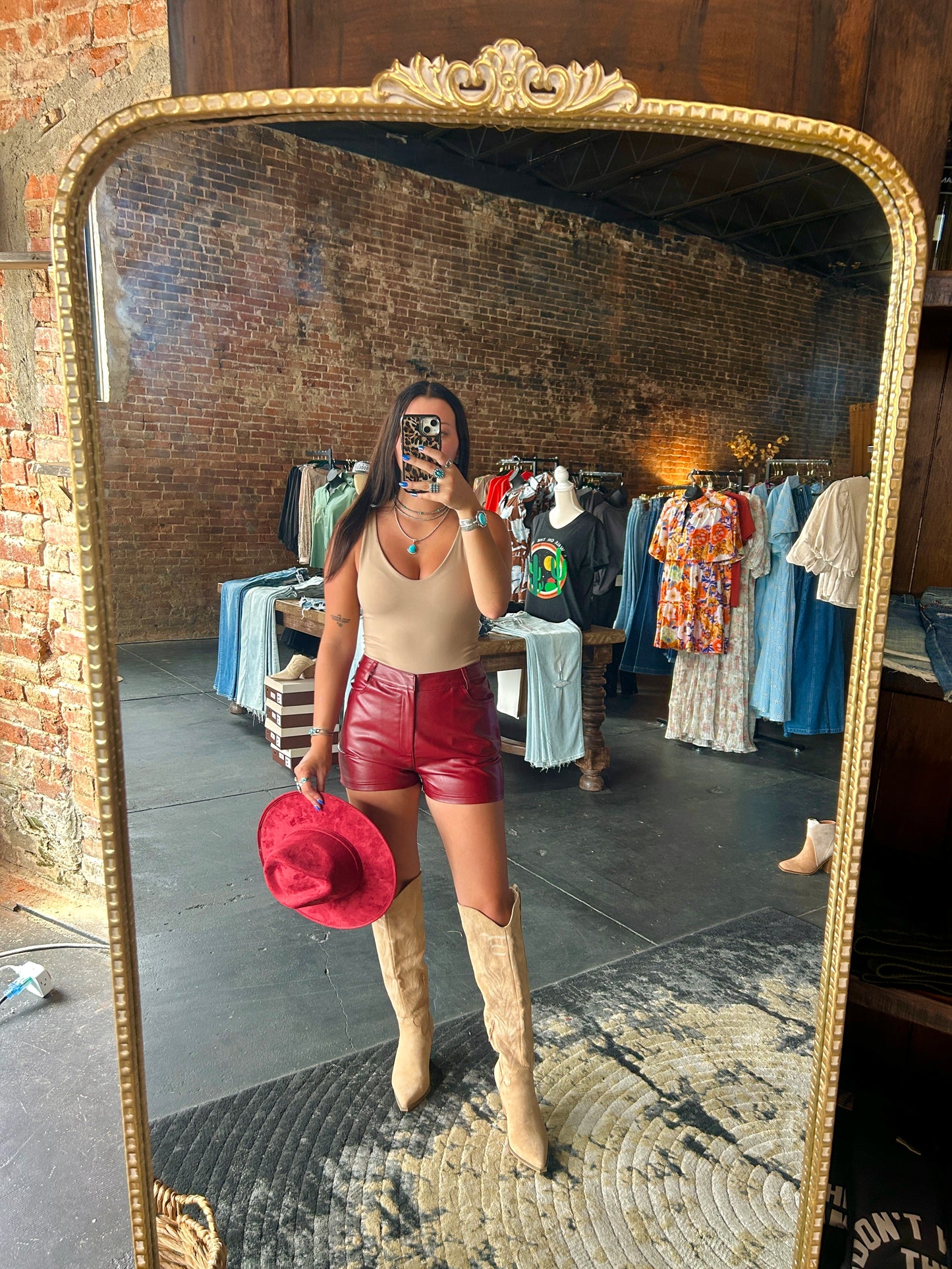 FATE - FAUX LEATHER SHORTS (FP4987)