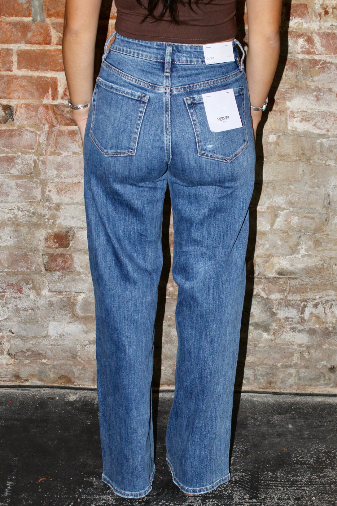 High Rise Distressed Jean