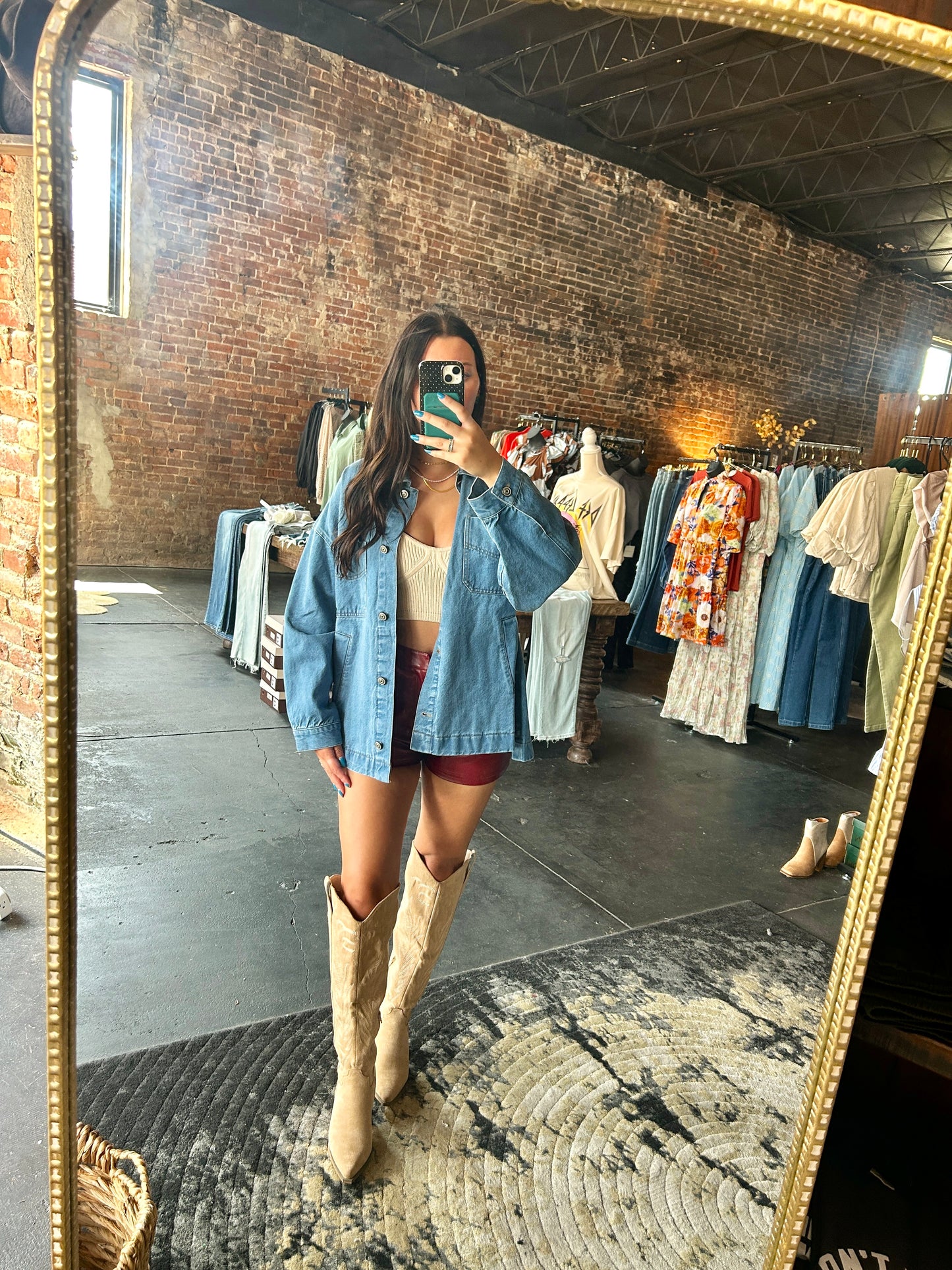 Oversized Utility Denim Jacket