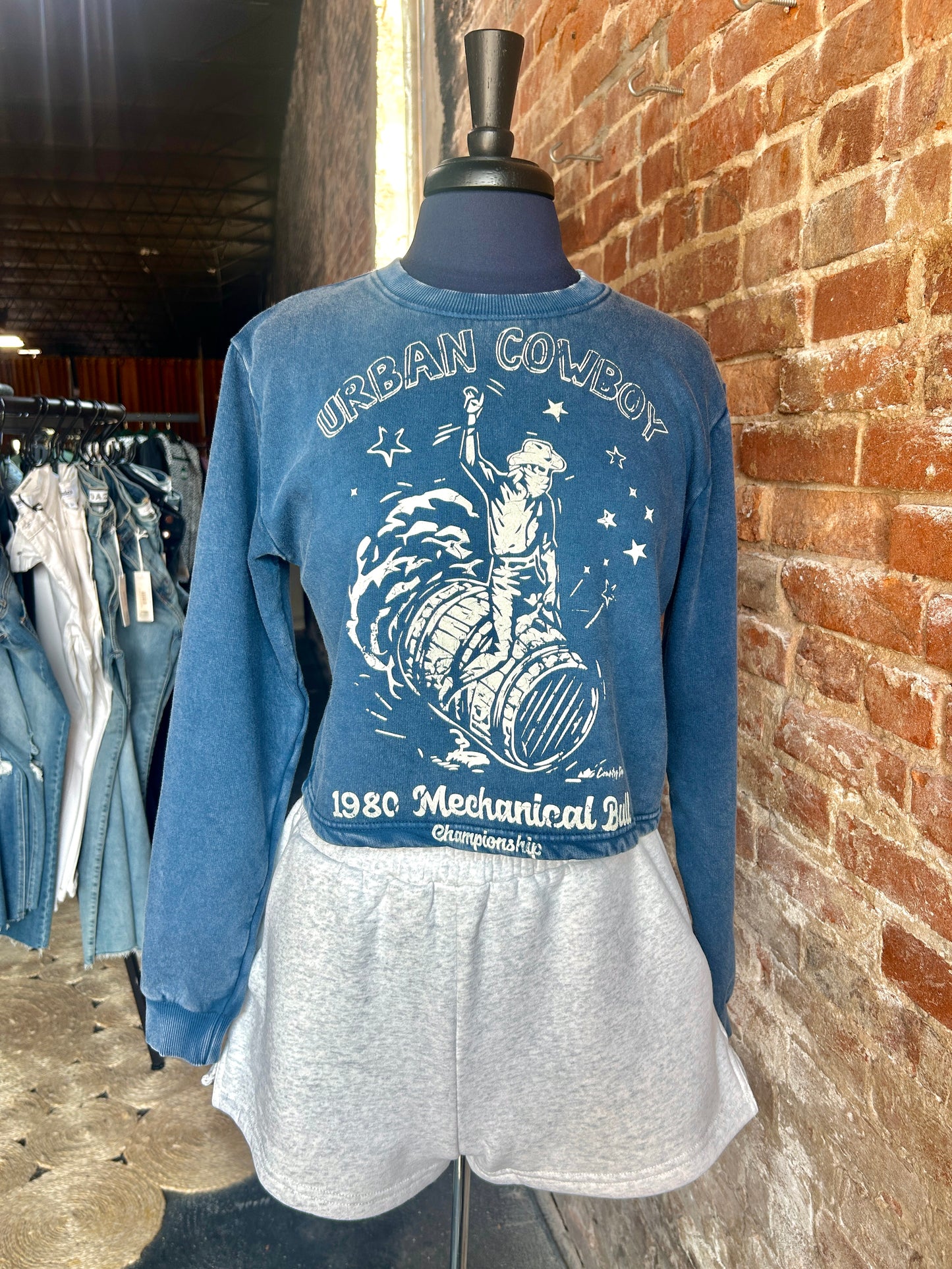 Urban Cowboy Cropped Sweatshirt