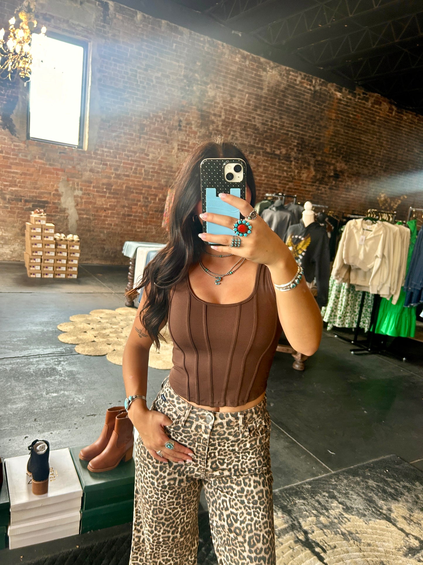 Brown Corset Top