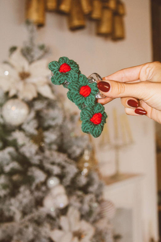 Knitted Petals Claw Clip