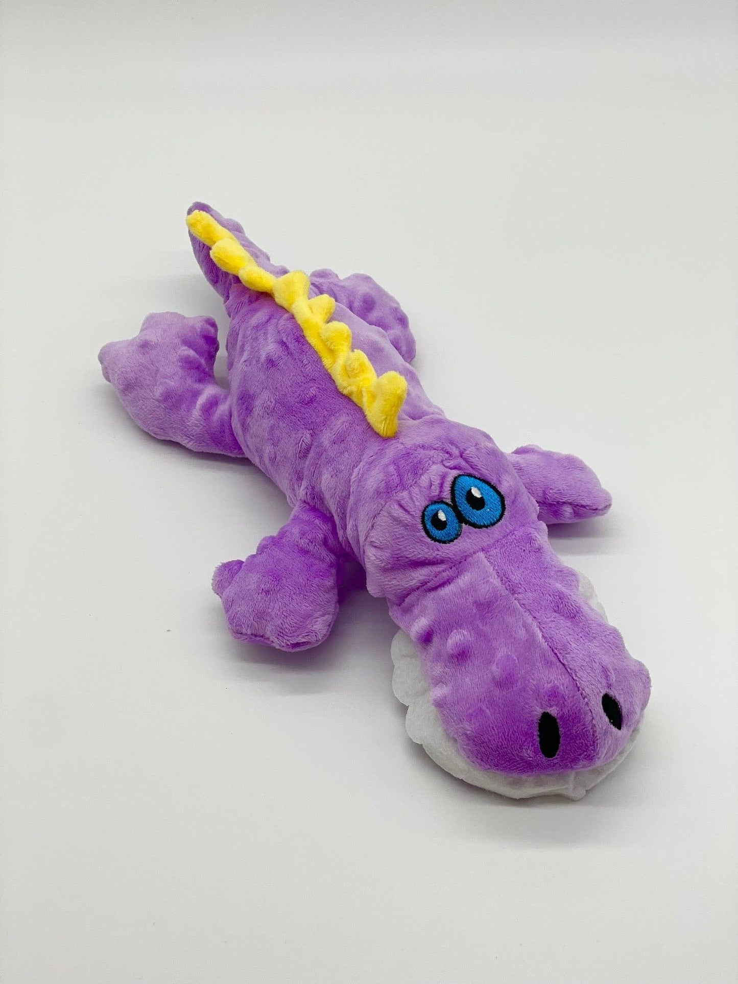 Toys N Treats Box - Croco the Crocodile Plush Pet Toy for Dogs: Purple