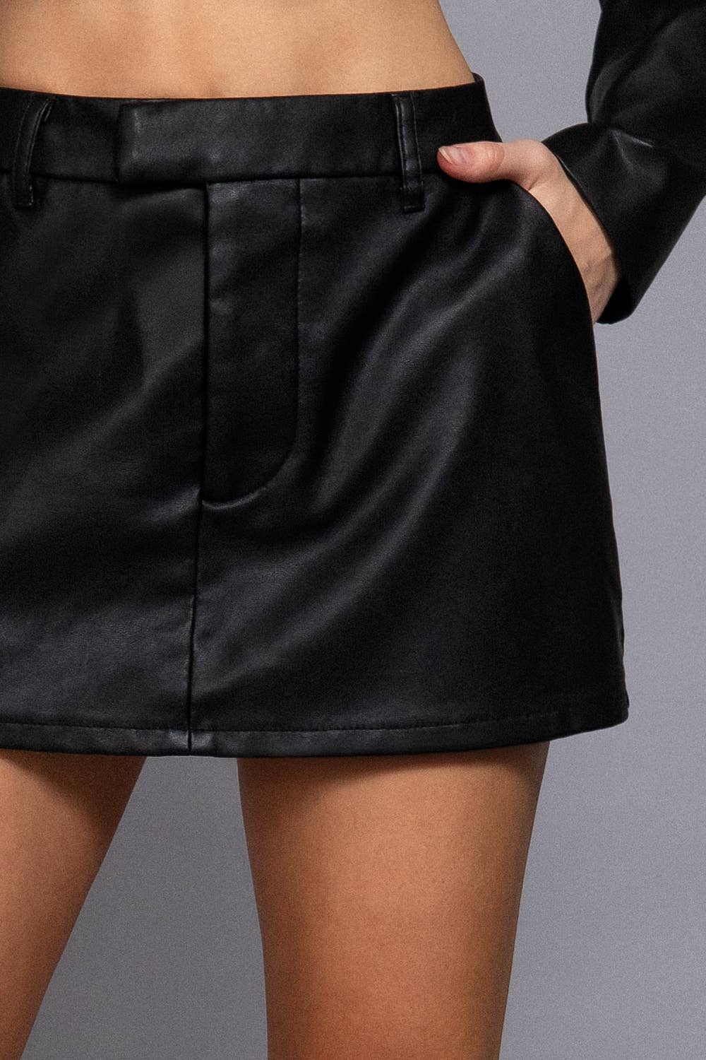 Leather Skort