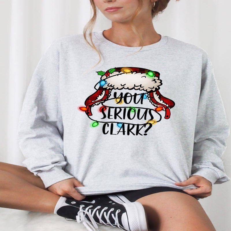 YOU SERIOUS CLARK? CHRISTMAS UNISEX RIB CUFFS LONG SLEEVE All Sizes