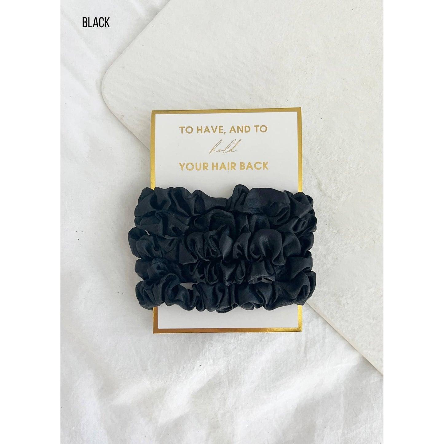 5PC Scrunchies Set - GIA Black