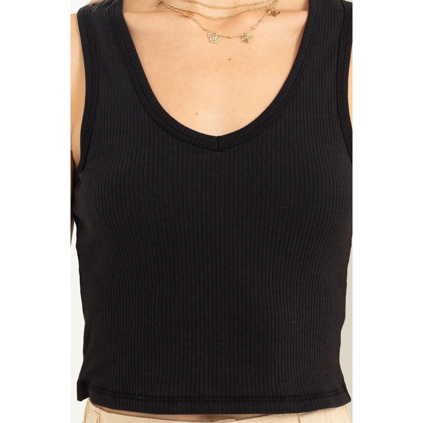 The Ribbed Crop Tank